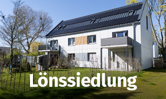 Ansicht saniertes Gebäude Lönssiedlung