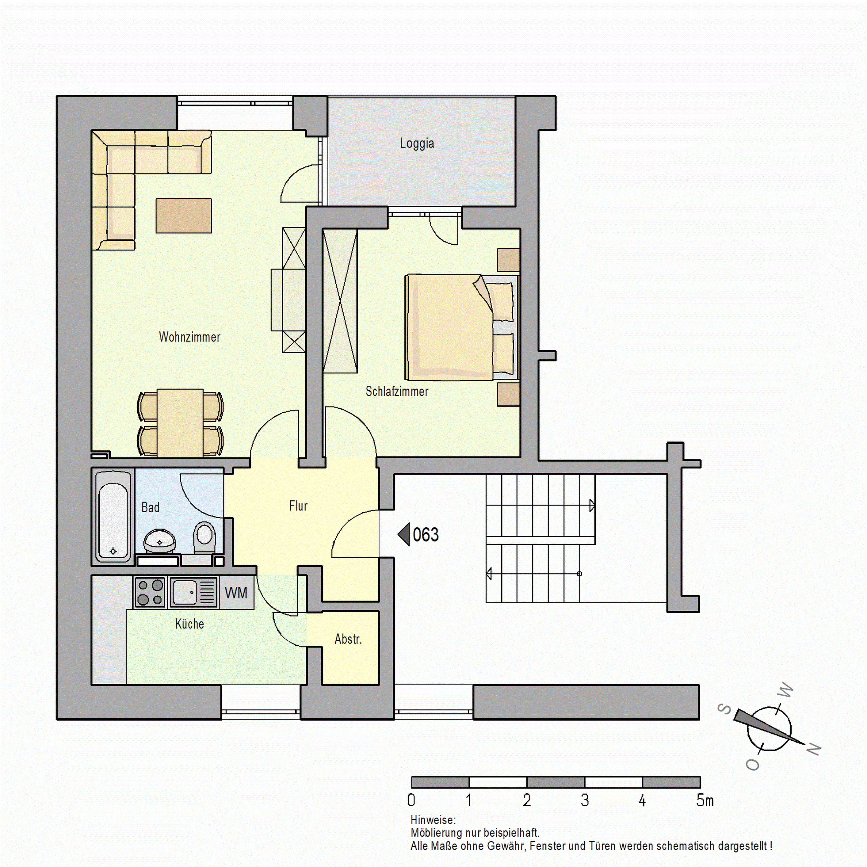 2 Zimmer, 55 m² in Düsseldorf · Heyestraße 69 – Bild 2